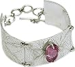 Sterling Silver Link Bracelet Gemstone Jewelry 8 inches (brclt139)