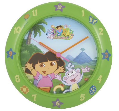 Childrens Toyshop  Toys : Dora The Explorer 10" Printed Wall Clock