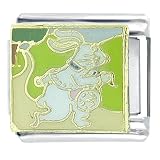 Alice In Wonderland White Rabbit Italian Charms Bracelet Link
