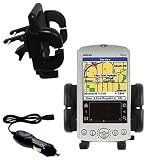 Garmin iQue 3600 Auto Vent Holder with Car Charger - Uses Gomadic TipExchange