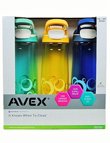Avex 24oz Cortland Bottles w/Bubble Graphic 3pk