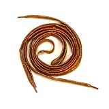 【全19色】カラフル 靴ひも 118〜125cm 1足組(2本入り) きらきら 靴レース シューレース ゴールド＋レッド Shoelace(1985-7) 1cm