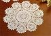 Doilies, Round, Crochet, Vinyl, 12 Inch, Set of 8, Reusable, White