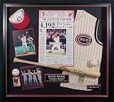 Pete Rose Cincinnati Reds Large Autographed Collage Shadow Box