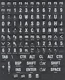 Braille and Large Print English Letters Overlays, Stickers, Labels for Computer Keyboard for the Blind & Visually Impaired