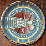 Denver Nuggets Chrome Wall Clock