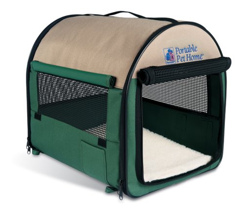 Childrens Toyshop  Pet Supplies : Petmate Portable Pet Home Large, Khaki/Hunter Green