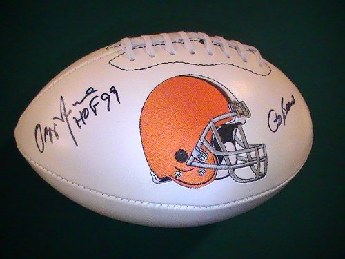 Ozzie Newsome Signed Autographed Football Cleveland Browns Coa + Hologram