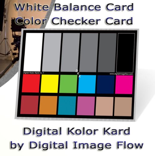 Digital Kolor Kard Color Checker and 18% White Balance Card