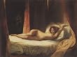 Kunstdruck Eug�ne Delacroix Liegende Dame mit Kammerdiener