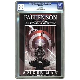 Civil War Fallen Son: The Death of Captain America - Spider-Man #1 David Finch Cover CGC 9.8