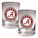 Alabama Crimson Tide NCAA 2pc Rocks Glass Set