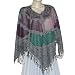 Ponchos in Wool Jacquard Design Womens Outerwear 40 x 40 inches (pnch279)