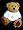 www.frisurentrend.com - Teddy Bear mit Pflanze Kran gekr�nt Vogel Frisur t-shirt