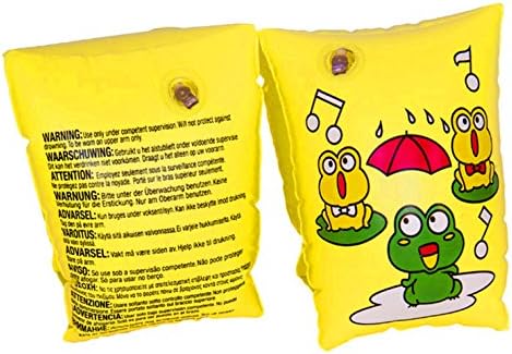 Titop Inflatable Arm Band Sink Floatation Sleeves Kids' Begin to Swim Armbands Floatie for 1-8 Years (Yellow)