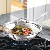 Calphalon Triply Stainless Steel 12-Inch Stir Fry with Cover Discount
