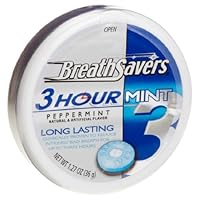 BreathSavers 3-Hour Peppermint, 1.27-Ounce Tins (Pack of 16)