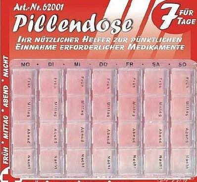 7 Tage Pillenbox - Pillendose