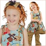 Sophias Style Boutique JUNGLE DRESS Infant Baby Girl Clothes 12M-6X