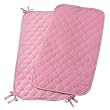 Quilted Pink Terry Cloth Sheet Saver - Set of 2
