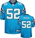 Jon Beason Jersey: Reebok Authentic Blue #52 Carolina Panthers Jersey - 52
