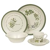 Corelle Impressions 20-Piece Dinnerware Set, Service for 4, Thymeless Herbs