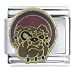 Animal Bulldog Italian Charms Bracelet Link