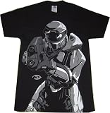 Halo 3: Master Chief Pointing Gun POV Black T Shirt