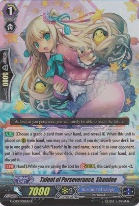 Cardfight!! Vanguard TCG - Talent of Perseverance, Shandee (G-CB01/018EN) - G Clan Booster 1: Academy of Divas