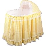 Gingham Bassinet Set - color yellow gingham