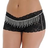Silver Tone Beady Dangling Belly Chain Crystal Rhinestone Accents SeXy Clubing Adjustble