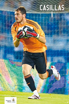 Football Posters: Real Madrid - Cassilas 9/10 - 35.7x23.8 inches