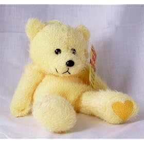 8 Inch Bear No Message Pastel Yellow