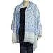 Wraps Stoles Wool with White Thread Embroidery India 80 x 27 inches (esrf051)