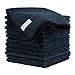 Buffâ„¢ Microfiber Cleaning Cloth | Black (12 Pack) | Size 16