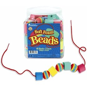 Learning Resources Soft Foam Lacing Beads