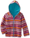 Zutano Girls 2-6X Multi Stripe Reversible Zip Hoodie