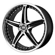 Motegi Racing Series MR107 Gloss Black Finish Machined Wheel (20x8.5"/5x114.3mm)