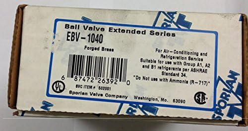 EBV1040 Sporlan Ball Valve 1/2" ODF Brass