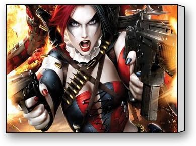 ArtShop Gallery Wrapped Harley Quinn Pattern Custom Modern Art Painting Wall Decor Canvas Print