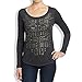 Lucky Brand Women's Studded Bib Tee