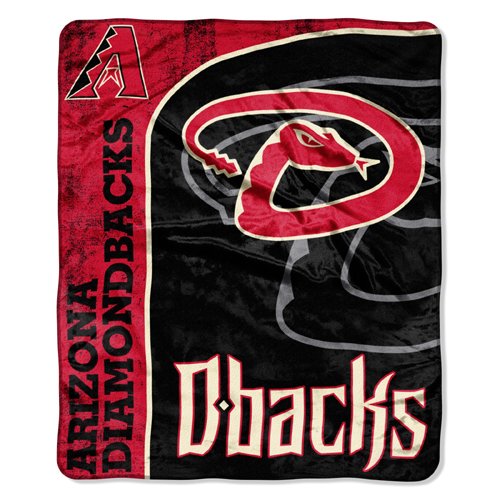 MLB Arizona Diamondbacks 50-Inch-by-60-Inch Micro Plush Raschel Throw 