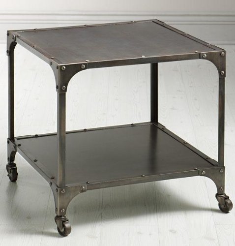 Industrial Louis Side End Table, 24