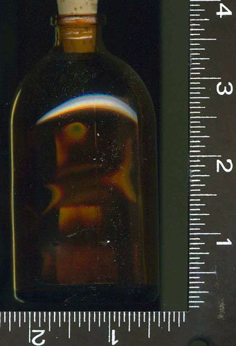 5, Amber, Glass Bottles, With, 5, Corks