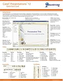 Corel Presentations 12 Quick Start Card