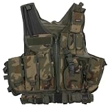 Airsoft Tactical Vest OD w/ Holster Vest