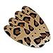 Leopard Print Animal Spots Double-Sided Oval Nail File Emery Board Set 4 Pack