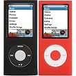 Griffin FlexGrip Silicone Case 2-Pack for iPod nano 4G, Black/Red
