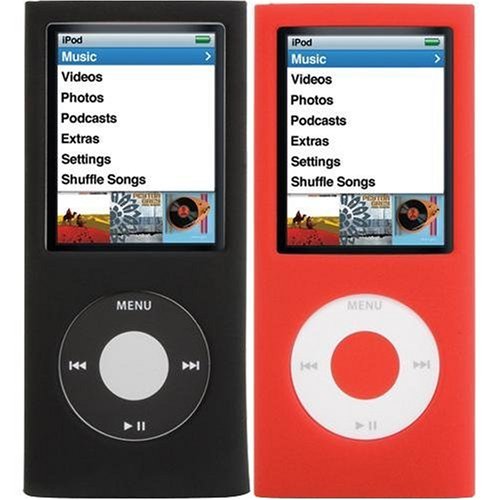 Childrens Toyshop  Electronics : FlexGrip 2-Pack for nano 4G - Black + Red - English