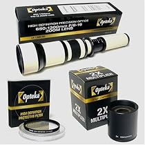 Opteka 650-2600mm High Definition Telephoto Lens + Pro UV Filter for Sony Alpha A100K A100 SLR Digital Camera